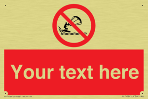 Custom No kite surfing